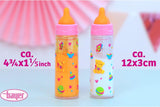 Bayer Design 79201AE Bouteille Magique, Bouteille de Lait, Gourde, Accessoire de Poupée, Blanc et Orange