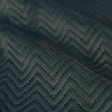 Oreiller décoratif à rideaux Lxl 45x45 cm Jacquard vert "Greta" avec motif à chevrons Entretien facile Fermeture à glissière Remplissage doux 320G - Variété de couleurs, 2023510 Oreillers de voyage Naty Shop