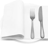 Papstar, 50 serviettes "Collection ROYAL" pli 1/4 48 cm x 48 cm blanc, #11577