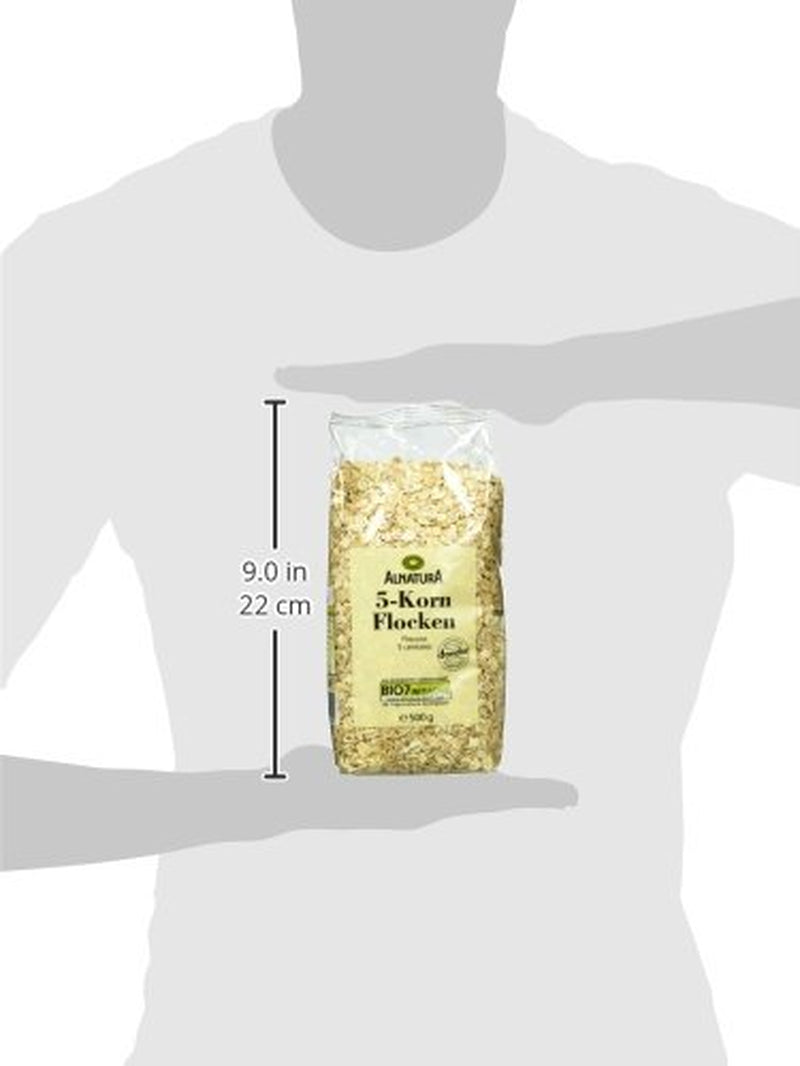 Flocons bio de 5 céréales, 500 g