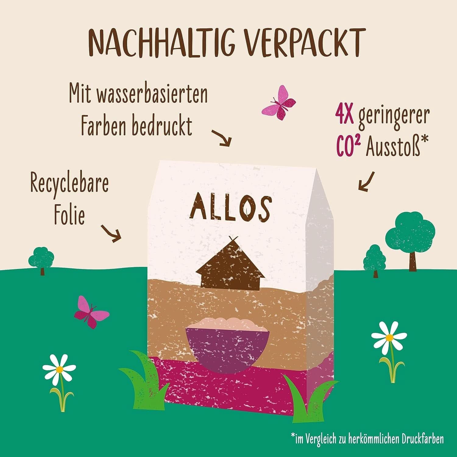 Allos, muesli aux baies non sucré, paquet 5 x 500 grammes Céréales Naty Shop