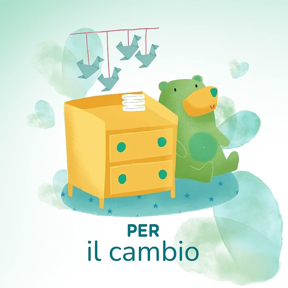 Pampers Acqua Pura Baby Wipes 468 Count (3 Pack) - 99% eau, 100% coton, 0% plastique, alcool et parabènes - Lingettes nettoyantes idéales pour les peaux sensibles, humides, sans ingrédients ajoutés