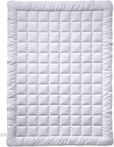 Billerbeck Couette Vanessa Superlight - couette d'été - 155 X 220 Cm - couette en coton, couette rafraîchissante, couette d'été légère - 100% coton, blanc Couettes et couettes Naty Shop 155X220 Cm Lumière d'été
