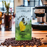 Café Gorilla Foresta 6 x 1000 g de grains entiers torréfiés | Mélange Arabica | Porte-filtre et machines à expresso entièrement automatiques | Café expresso