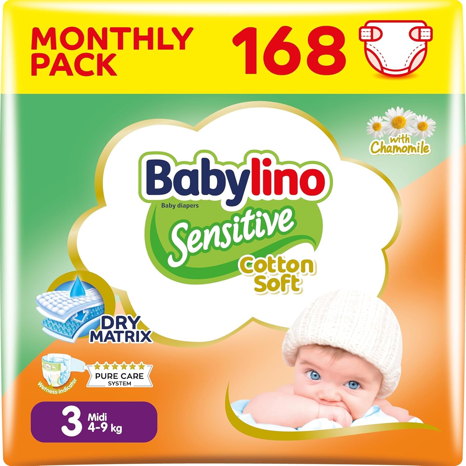 Couches bébé Sensitive taille 4, Maxi (8-13 kg), 20 pièces