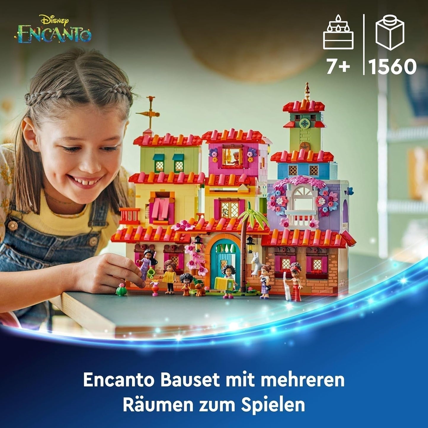 LEGO Ç€ Disney Encanto Magical House of Madrigals Maison de poupée pour enfants avec figurine Mirabel Play, jouet de construction pour filles et garçons à partir de 7 ans 43245 Jeux de construction Besuche den LEGO-Store