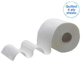 Kleenex Premium Rouleaux de papier toilette 8484, papier toilette 24 rouleaux x 160 feuilles soufflées, papier toilette 4 épaisseurs, 100 % fibres pures, haute qualité, résistant aux déchirures et doux (lot de 2)