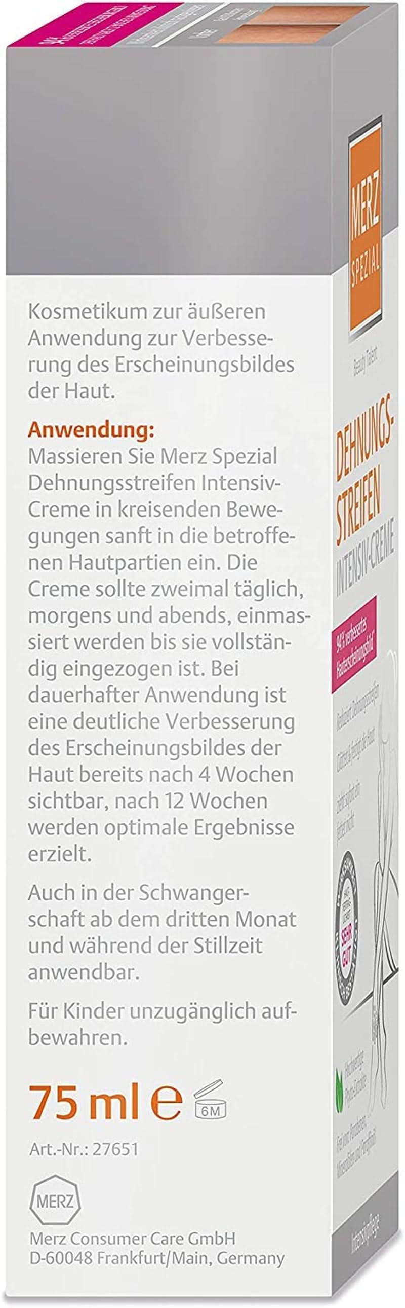 Merz Spezial, Crème intensive contre les vergetures, 75 ml Cosmétiques et Beauté Naty Shop
