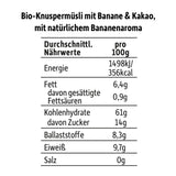 FRECHE FREUNDE KIDS, Bobs & DIKKAs Muesli croquant à la banane et au cacao, Muesli croquant au chocolat pour enfants, faible teneur en sucre, sans additifs, 100 % végétalien, 6 pièces (6 x 280 g)