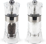 OSLO Duo acrylique/inox 14 cm Moulins et moulins Naty Shop Ensemble moulin à poivre et à sel