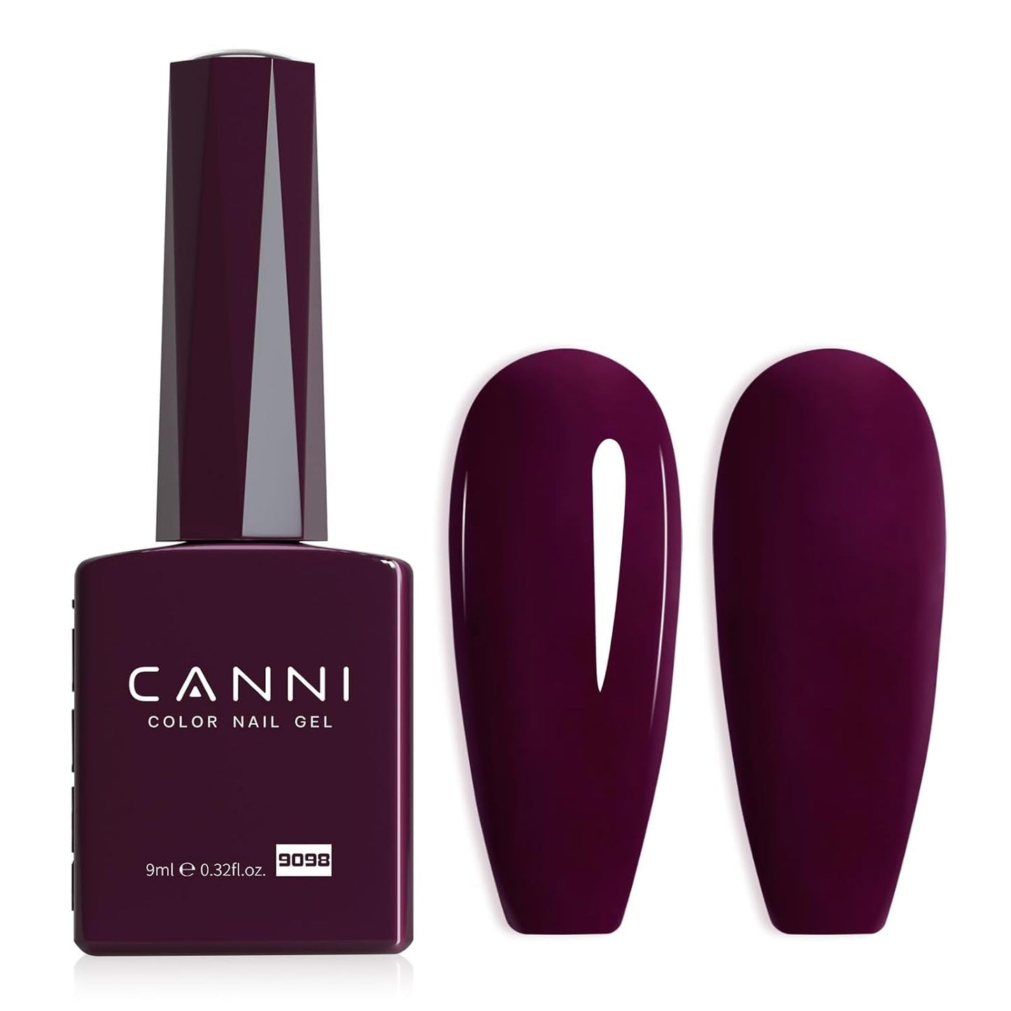 Vernis à ongles gel CANNI, semi-permanent, violet foncé, vernis à ongles, gel UV, trempage, manucure