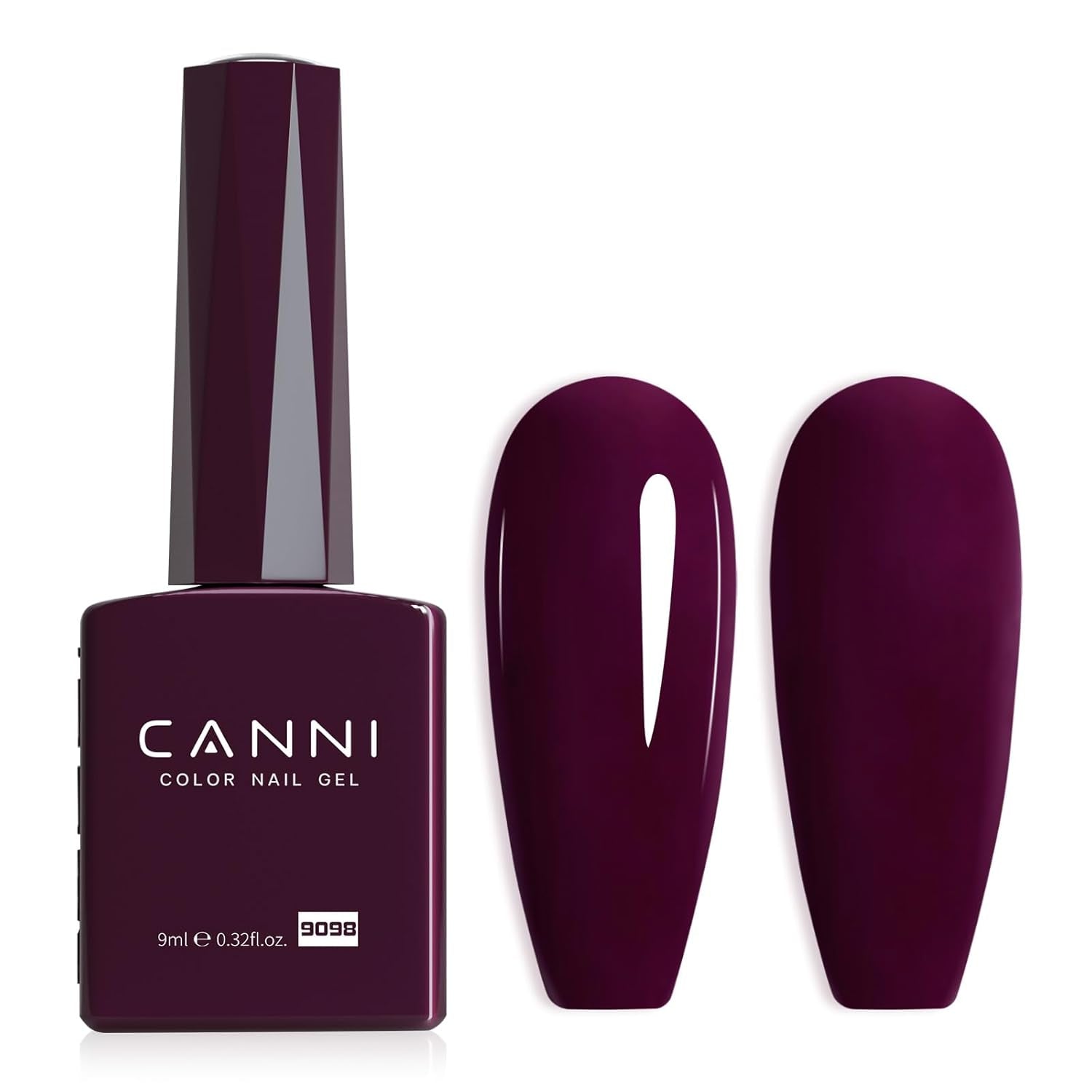 Vernis à ongles gel CANNI, semi-permanent, violet foncé, vernis à ongles, gel UV, trempage, manucure
