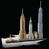 Ensemble LEGO Architecture New York City, kit de modèle Skyline avec World Trade Center et Statue de la Liberté, artisanat pour adultes, décorations de maison et de bureau, cadeaux pour femmes et hommes 21028 Ensembles de construction Besuche den LEGO-Store
