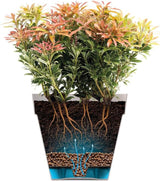 elho Loft Urban Round 40 - Pots de fleurs d'extérieur - 100% plastique recyclé - Ø 38,5 x H 35,3 cm - Jaune/Ocre