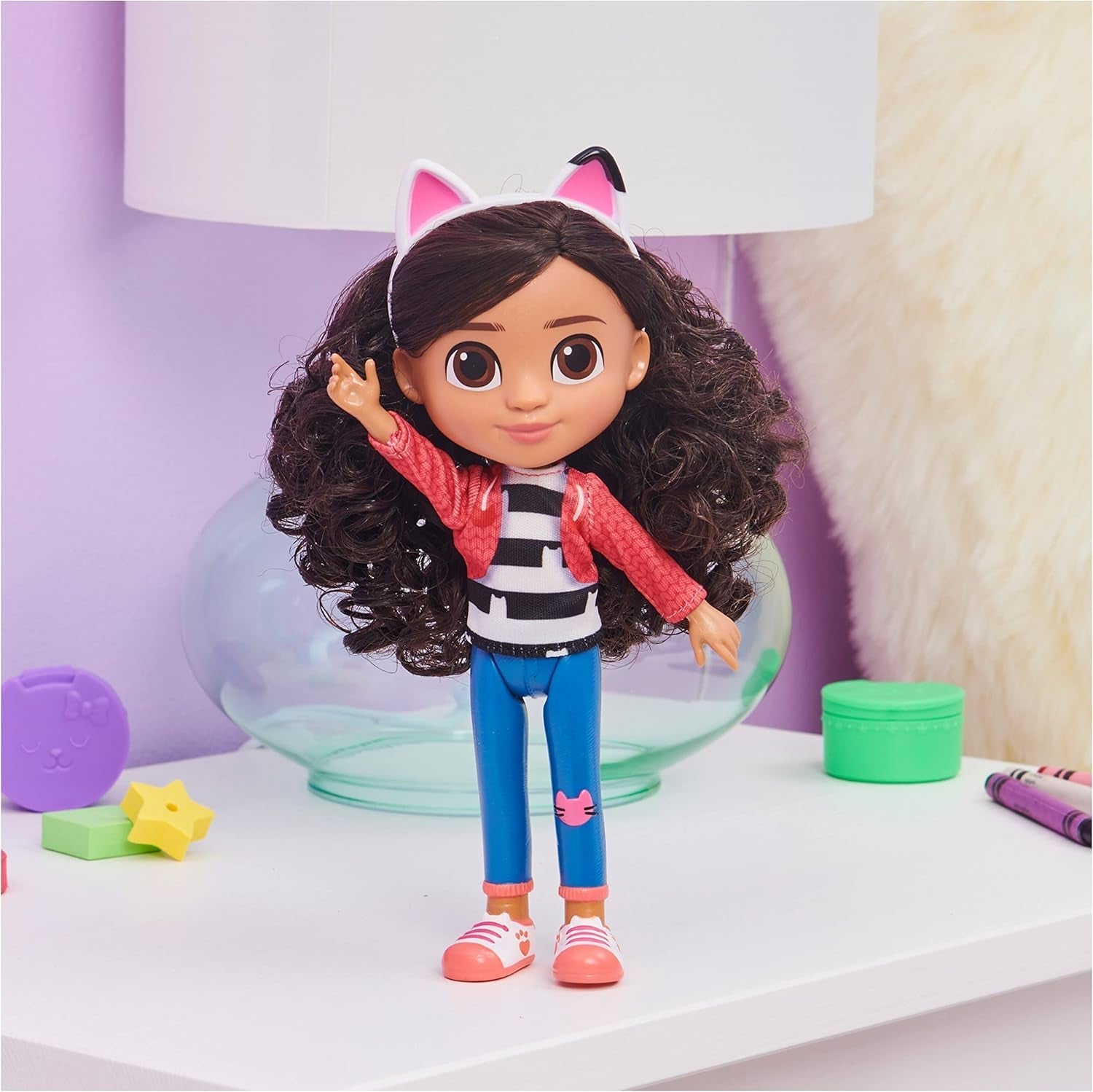 Gabby's Dollhouse, poupée Gabby Girl de 20 cm de haut, adaptée aux enfants à partir de 3 ans Naty Shop Dolls