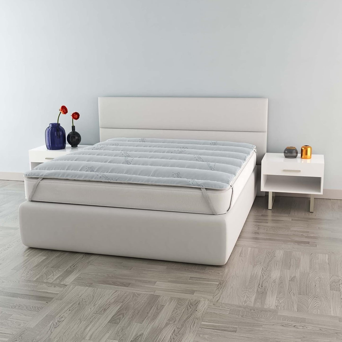 MB Home Italia, Topper, Thermocontrol, Double 160X195 Cm Couettes et couettes Naty Shop Double 160X195 Cm Biocéramique