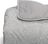 Housse de couette Foppapedretti Notte & Natura Pearl Wave pour lit double, housse 100% coton, fabriquée en Italie Couettes et couettes Naty Shop