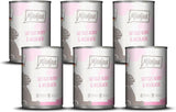 MjAMjAM - Nourriture humide de qualité supérieure pour chats - Paquet de 6 poulet juteux et saumon sauvage (6 x 400 g) sans céréales avec viande supplémentaire