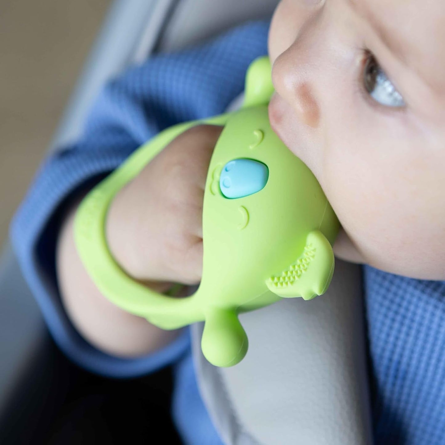 Nuby Gants de dentition – Silicone | Jouet de dentition Koala | Jouet sensoriel | 3+ mois