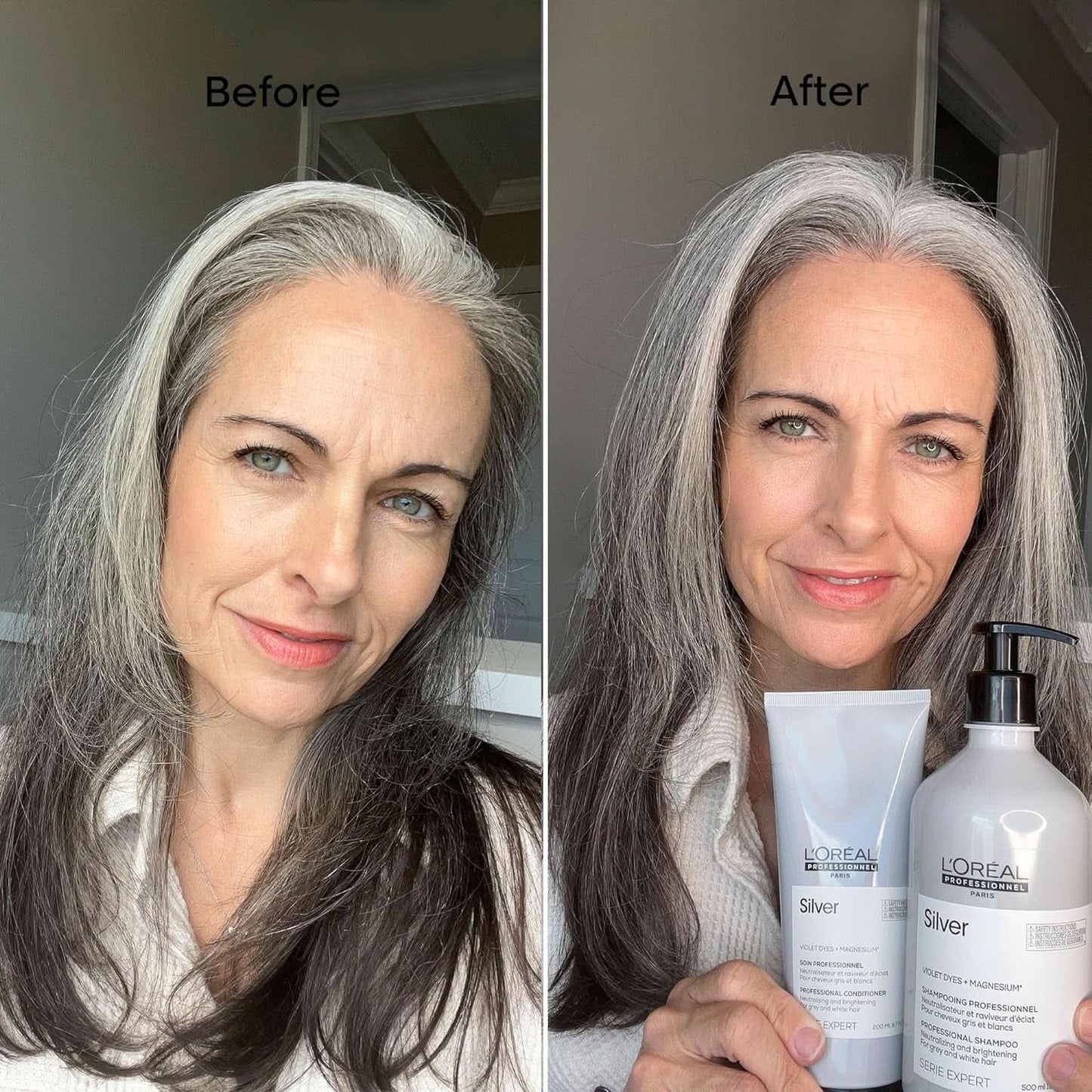 L'Oréal Professionnel Serie Expert Silver, Shampoing, 500 ml Douche et bain Naty Shop
