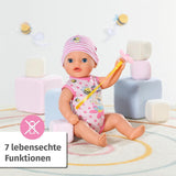 BABY Born Lena (fille) 36 cm, poupée avec 7 fonctions pour enfants à partir de 1 an, fonctionne sans pile, grande poupée 36 cm, 834596 Zapf Creation, poupées roses Naty Shop