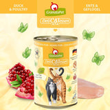 GranataPet DeliCatessen Chicken PUR, Nassfutter für Katzen, Futter ohne Getreide & ohne Zuckerzusätze, Katzenfutter mit hohem Fleischanteil & huiles de haute qualité, 6 x 400 g