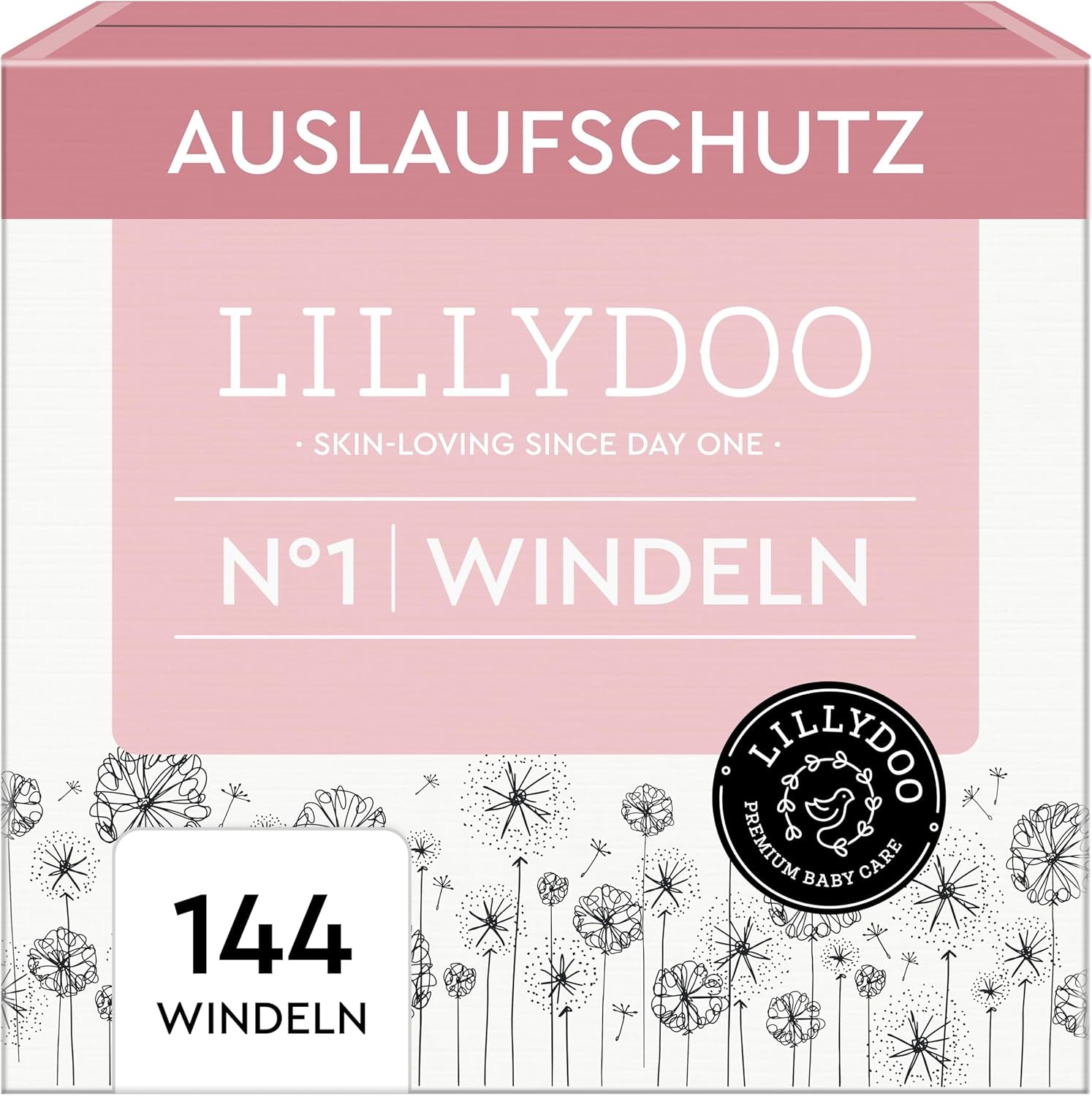 LILLYDOO Couches pour bébé respectueuses de la peau - Taille 3 (6-10 kg), 29 pièces, protection fiable contre les fuites, douces, sans parfum et sans lotion pour peaux sensibles, testées dermatologiquement