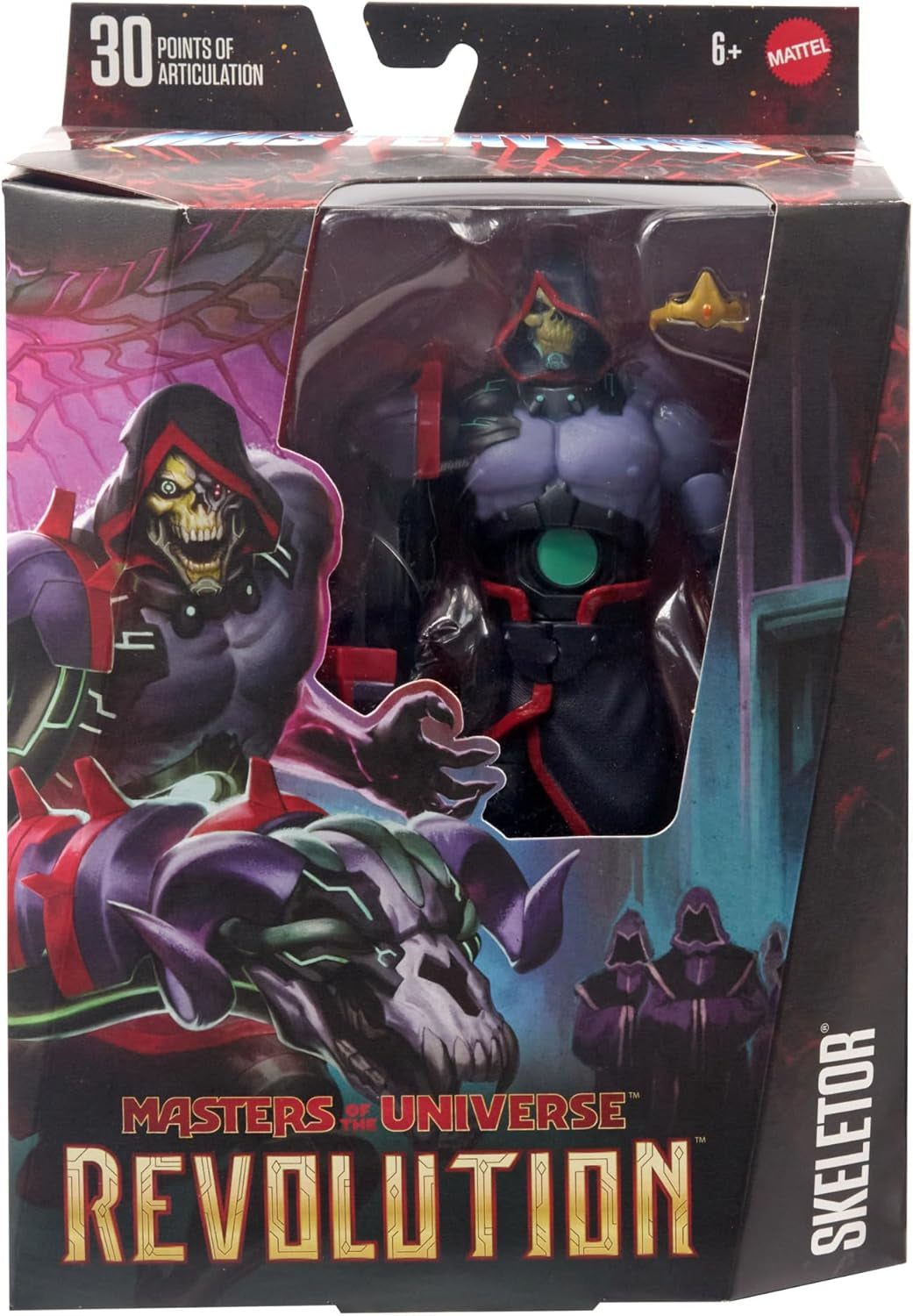 Masters of the Universe : Revolution Masterverse Skeletor Action Figure Figurine à collectionner avec 30 points de mouvement et bras robotique mobile Motu Toy HYC46 Figurines Naty Shop