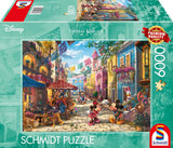 Schmidt Spiele 57397 Thomas Kinkade Disney Mickey et Minnie au Mexique Puzzle 6000 pièces Naty Shop Titre par défaut