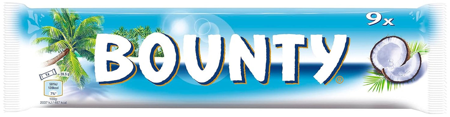 Barres de chocolat Bounty | Noix de coco et chocolat | Différentes tailles de conditionnement