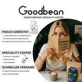 Santos | Café en grains 2500g - 100% Arabica du Brésil | pour expresso, cappuccino ou café filtré fort | Rôti omni | Café classique - l'introduction parfaite au café de spécialité