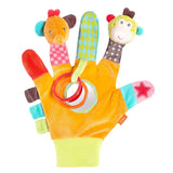 Fehn Marionnette bébé Crocodile - Jouet en peluche avec hochet, papier bruissant, anneau de dentition et couineur - Marionnette bébé - Jouet à éclater pour bébés et tout-petits à partir de 6 mois Jouets pour bébés Naty Shop Safari