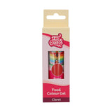 Funcakes Food Color Gel Claret : Colorant alimentaire hautement concentré pour pâte, crème, fondant et pâte d'amande. Dosage facile. Une seule goutte pour créer des couleurs vibrantes. Halal. 30g.