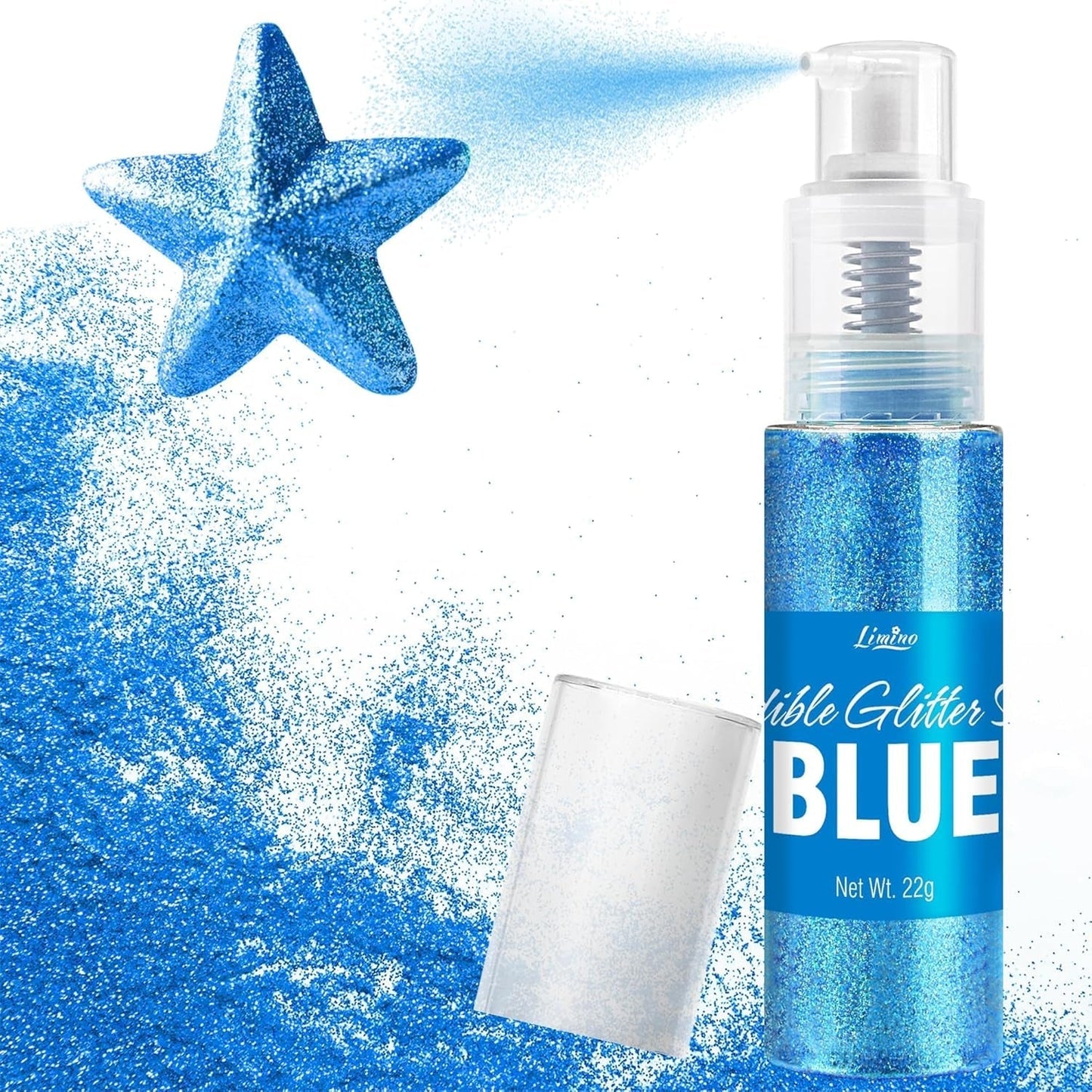 Spray de Paillettes Comestibles - 22G Paillettes Comestibles, Poudre de Paillettes Comestible pour Boissons, Décorations de Gâteaux, Macarons - Poudre de Paillettes Colorantes Alimentaires, Paillettes Comestibles pour Cocktails, Muffins (Rose)