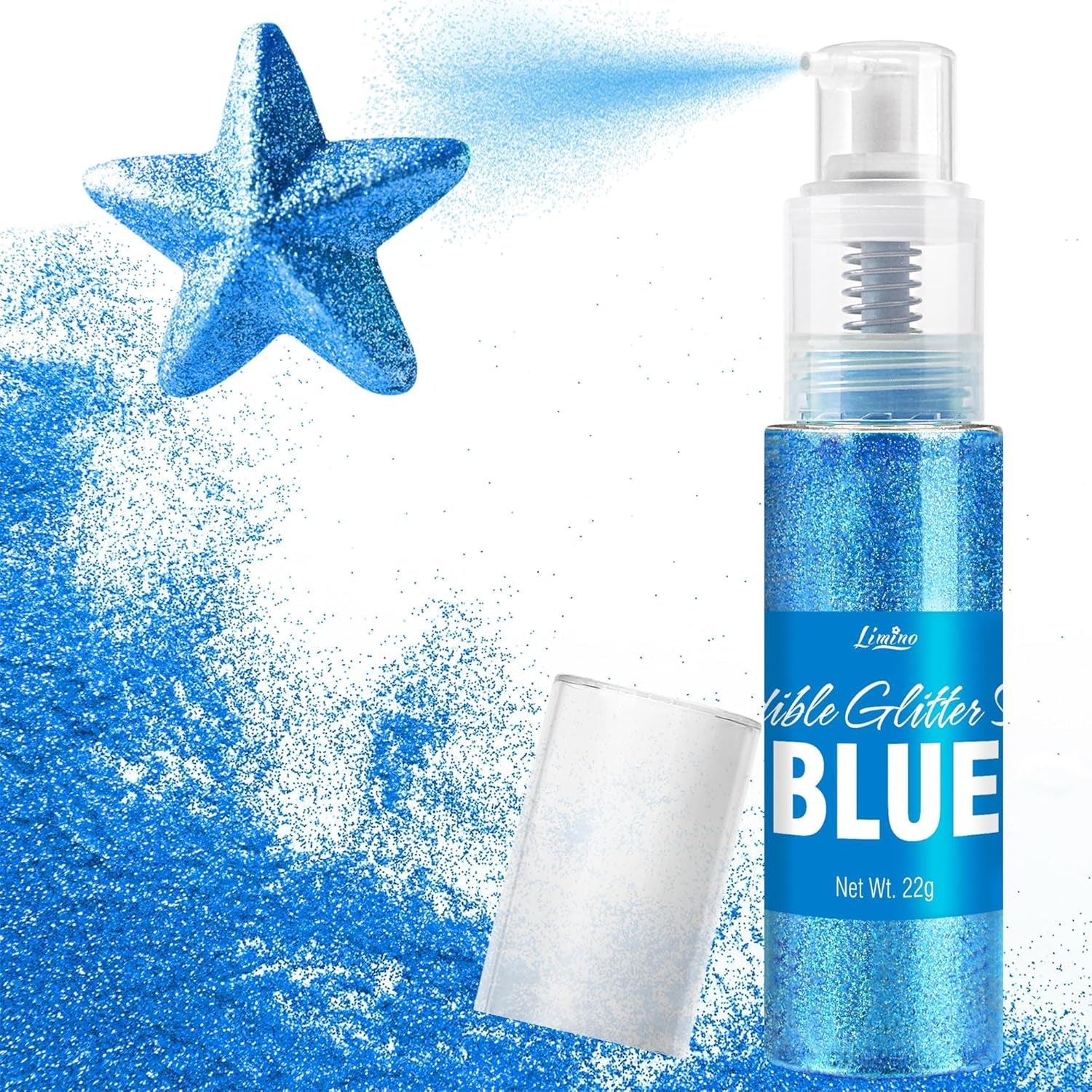 Spray de Paillettes Comestibles - 22G Paillettes Comestibles, Poudre de Paillettes Comestible pour Boissons, Décorations de Gâteaux, Macarons - Poudre de Paillettes Colorantes Alimentaires, Paillettes Comestibles pour Cocktails, Muffins (Rose)
