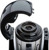 Batteur sur socle sous vide Cloer 6980 / 800 watts / 21 000 U/min. / Incl. Vorratsbehälter/Vakuumventil/Automatikprogramme/Eis-Crush-Funktion/Reinigungsfunktion/Schwarz, 1500 Millilitres Cuisine Naty Shop