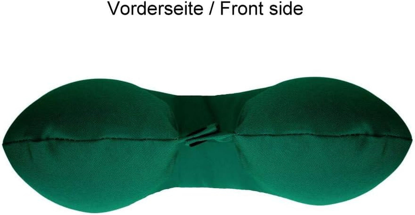 Lemos Home Oreiller cervical avec rembourrage en microfibre, oreiller de soutien du cou, oreiller de voyage confortable pour avion, voiture, bureau, idéal pour le camping, les vacances et les gadgets de voyage (vert menthe)