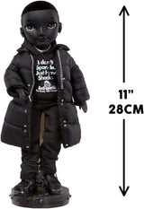 Rainbow High Shadow High - REXX McQueen - Poupée noire à la mode avec une tenue tendance et plus de 10 accessoires de jeu colorés - Idéale pour les collectionneurs et les enfants de 4 à 12 ans