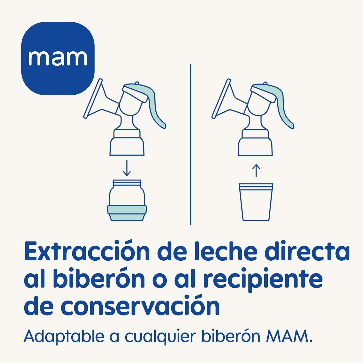 MAM Tire-lait manuel E102 - Tire-lait pour le lait maternel, confortable et efficace Accessoires Alimentation et Allaitement Bebe Naty Shop