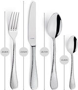 Amefa Sierra set de couverts 6 personnes | Cuisine 24 pièces en inox 18/10 Naty Shop