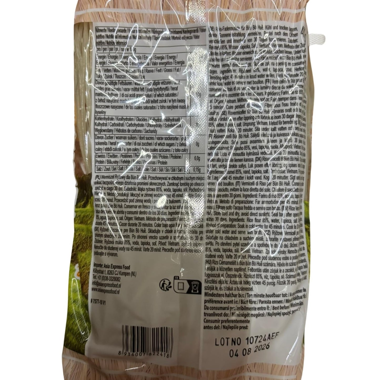 BAMBOO TREE - Nouilles de Riz Bun Bo Hue - (1 X 400 G)