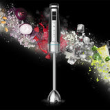 Cecotec Batteur à main Powergear 1500 - Klingen Aus Titanium Beschichtung, 21 Geschwindigkeitsstufen, 1500 W, Inklusiv Glas Mit Deckel. (Schwarz Und Edelstahl, XL) Cuisine Naty Shop
