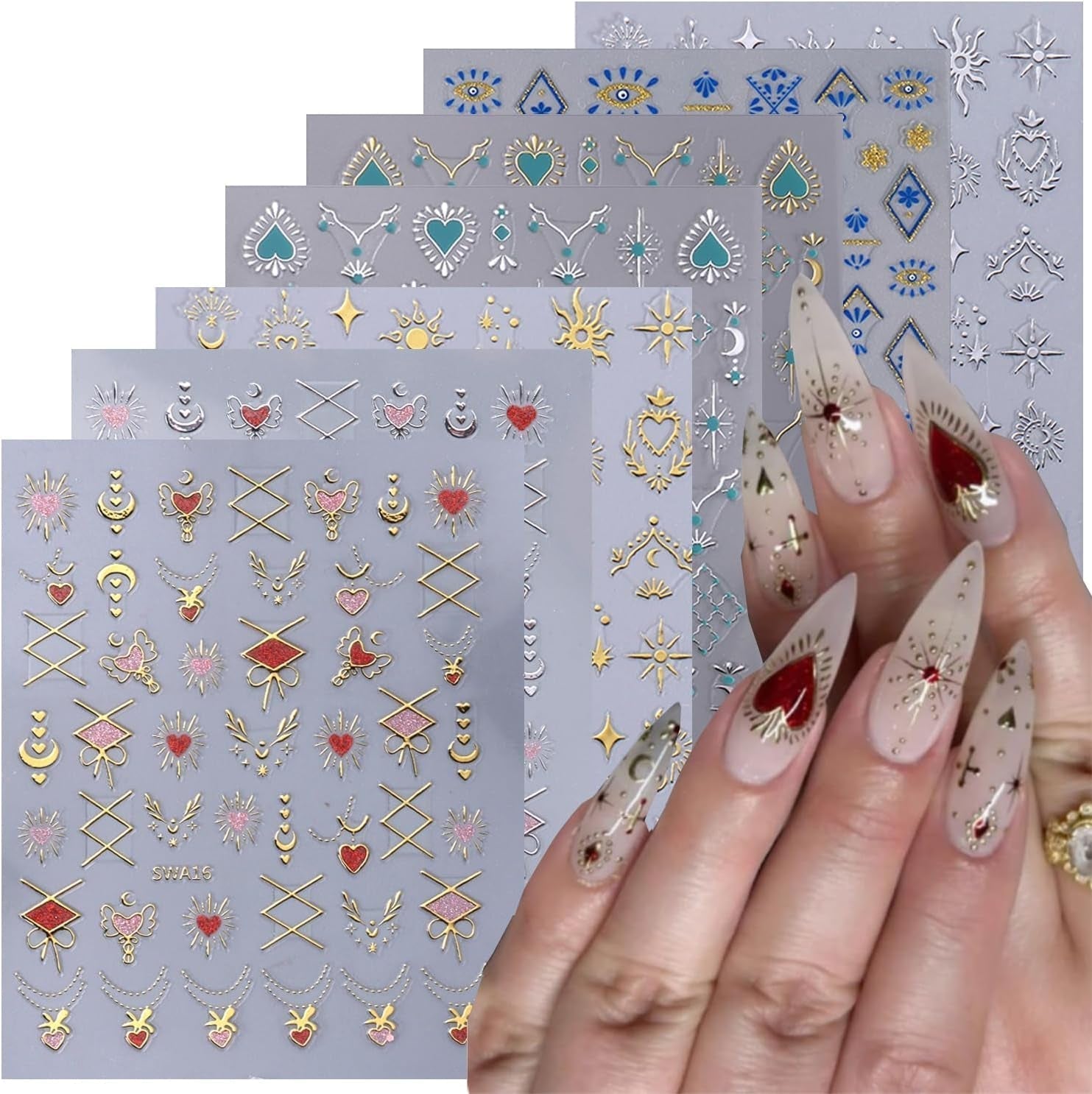 GZMAYUEN 12 couleurs français ongles autocollants 3D français dégradé couleur ongles autocollants auto-adhésif ongles conception ongles accessoires