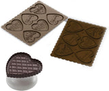 Silikomart 22.166.77.0165 CKC06, Set forme chocolat et emporte-pièce Naty Shop
