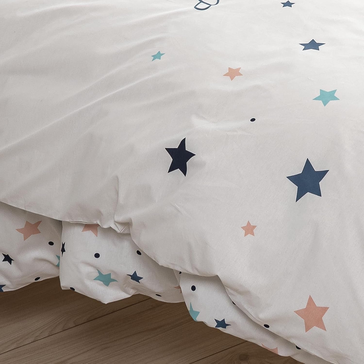 Parure de lit enfant, réversible, Literie Étoiles - enfants Naty Shop