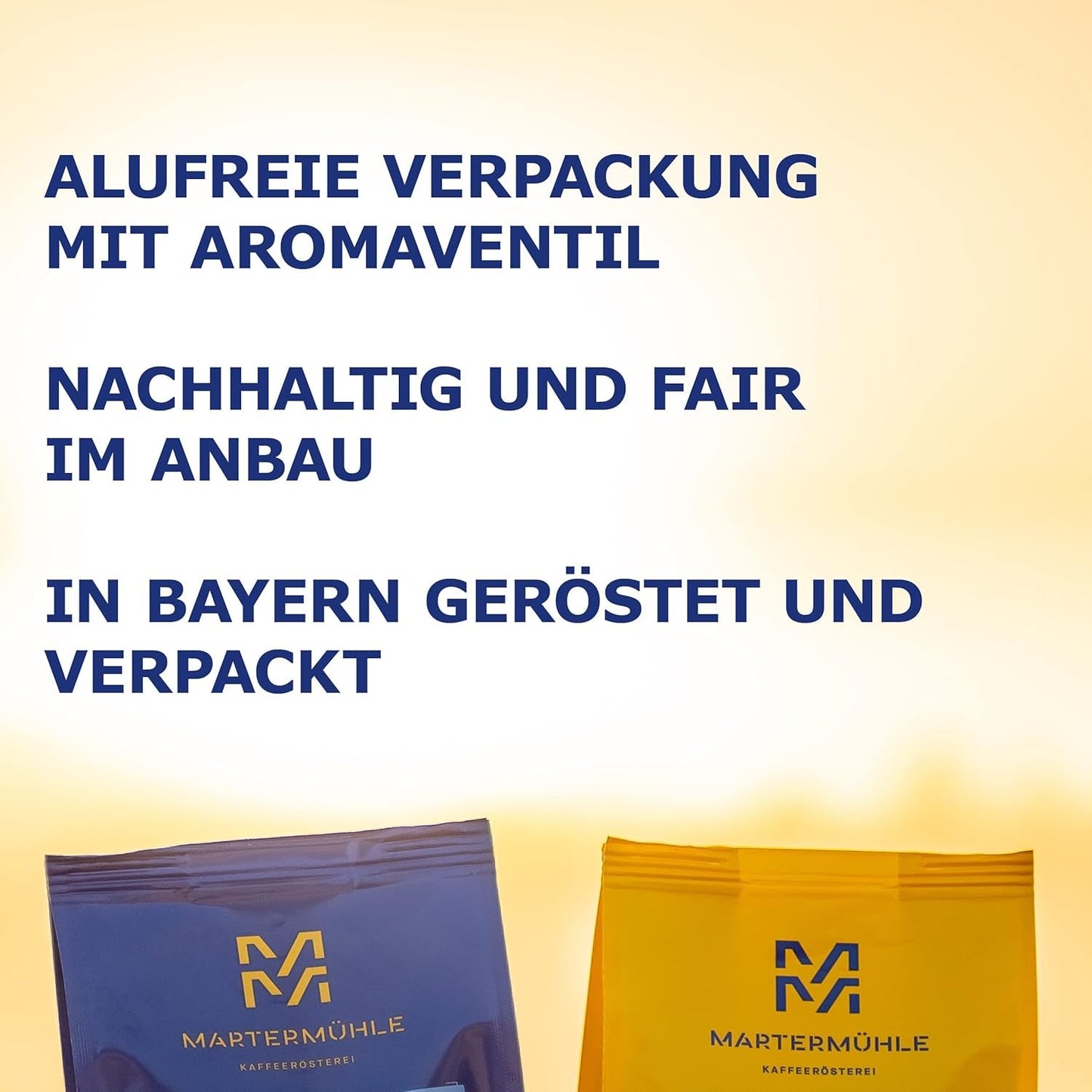 Café en grains Martermühle Guatemala 1kg fort | Arabe | Saveurs : Noisettes, Épices légères, Chocolat aux raisins | Grains de café entiers légèrement torréfiés, faible acidité