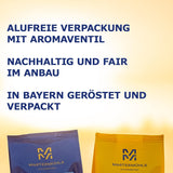 Café en grains Martermühle Guatemala 1kg fort | Arabe | Saveurs : Noisettes, Épices légères, Chocolat aux raisins | Grains de café entiers légèrement torréfiés, faible acidité