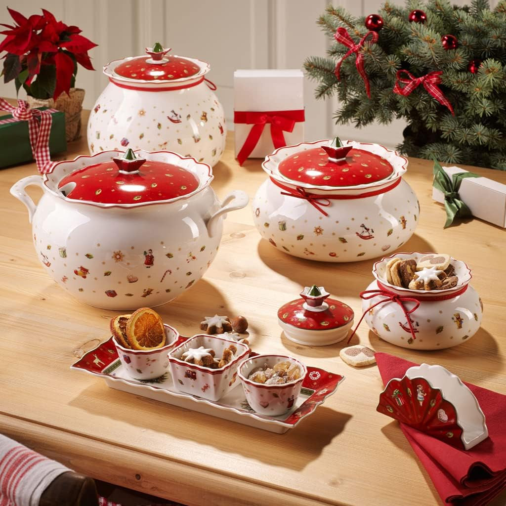 Villeroy & Boch Toy's Delight Terrine, 3 litres, porcelaine premium, blanc/rouge