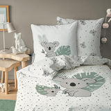Parure de lit enfant, Koala ou Licorne, 100% coton Literie - enfant Naty Shop Koala