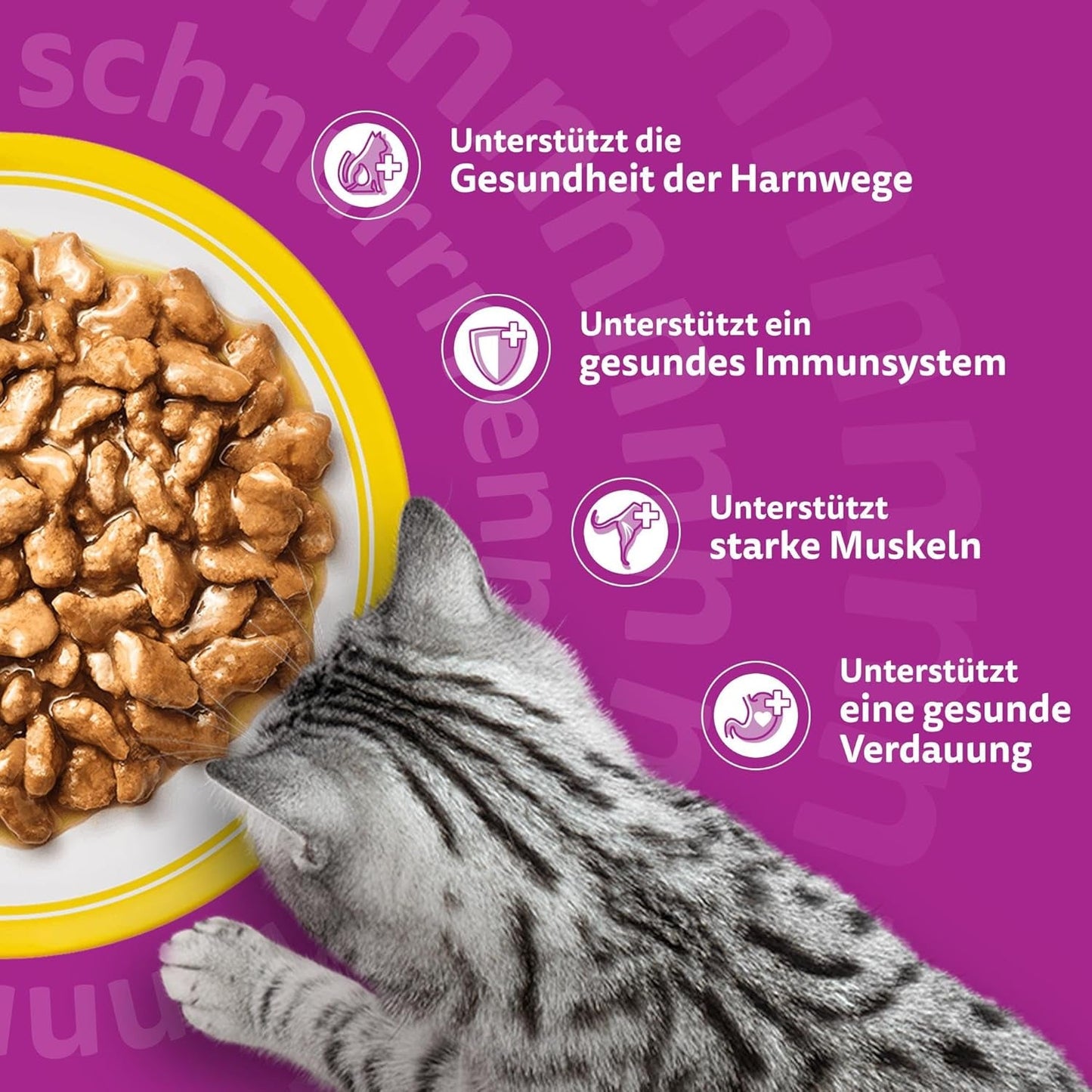 Whiskas 7+ Nourriture humide pour chats Sélection de volaille en sauce 24 x 85 g (2 paquets) - Nourriture humide de haute qualité à partir de 7 ans en 48 sachets de portion